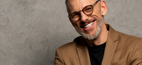 Older man smiling